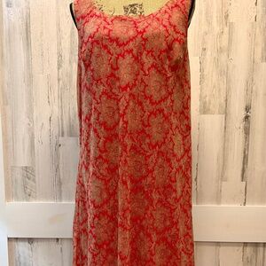DRESS BARN WOMAN ORANGE PRINT 16W